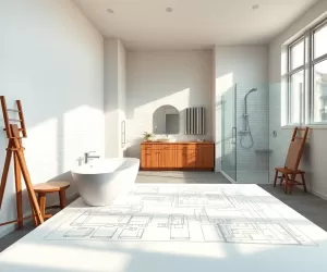 Remont łazienki z projektem